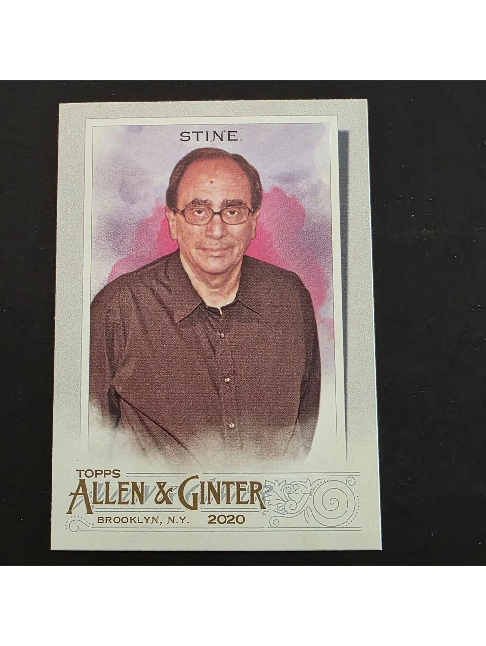 RL Stine 2020 Topps Allen & Ginter Silver Portrait 297 Author Goosebumps